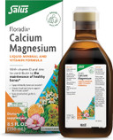 Floradix Calcium Magnesium Liquid Herbal & Mineral Supplement - Bone Support Supplement* With Calcium, Magnesium, Vitamin D & Zinc - Vegetarian, Non-Gmo - 16.9 Fl Oz