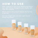 Flower Beauty By Drew Barrymore Light Illusion Spf Foundation - Blendable + Buildable - Natural Finish - Lightweight Formula (Shell)