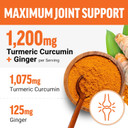 Force Factor Better Turmeric Maximum Joint Support, 1075Mg Curcumin With Ginger To Support Mobility, Flexibility & Comfort, Chews More Convenient Than Turmeric Gummies, Fruit Punch, 60 Soft Chews