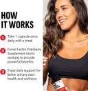 Force Factor Cranberry Concentrate, Cranberry Pills For Women And Men To Support Urinary Tract Health, High-Potency Cranberry Extract, Vegan Friendly, 90 Capsules