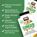Force Factor Gentle Ginger Chews For Nausea Relief, Motion Sickness, And Morning Sickness, Ginger Supplement With Vitamin B6 For Digestive Support, Non-Gmo, Honey-Lemon Ginger Flavor, 60 Soft Chews