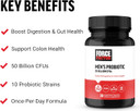Force Factor MenS Probiotic, Probiotics For Digestive Health With 50 Billion Cfus And 10 Probiotic Strains To Support Gut And Colon Health, And Daily Wellness, Non-Gmo, Vegan, 30 Vegetable Capsules
