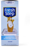 Fresh Step Drawstring Cat Litter Box Liners, Unscented, Size Large, 30" X 17" - 7 Count | Kitty Litter Bags, Cat Litter Liners For All Cats To Keep Your Home Clean