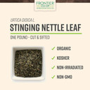 Frontier Co-Op Organic Cut And Sifted Stinging Nettle Leaf 1Lb