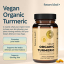 Future Kind Turmeric Supplement (60 Ct) - Vegan Turmeric Curcumin Supplement For Joint Support, Skin & Immunity - 1400Mg Turmeric Curcumin With Black Pepper Fruit, Gluten-Free & Non-Gmo