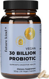 Future Kind Vegan Probiotics For Women And Men - 30 Billion Cfus Probiotics For Digestive Support (30 Adult Probiotic Capsules) No Gmos, Daily Probiotic Supplements From 42 Fruits & Vegetables