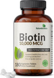 Futurebiotics Biotin 10,000 Mcg High Potency Tablets Supports Healthy Hair, Skin & Nails & Energy Production, Non-Gmo, 360 Vegetarian Tablets