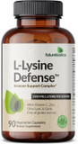 Futurebiotics L-Lysine Defense Immune Support Complex 1500 Mg Per Serving With Vitamin C, Zinc, Olive Leaf & Garlic - Non-Gmo, 250 Vegetarian Capsules