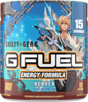 G Fuel Guilty Gear Heaven Energy Drink Powder, Pre Workout Caffeine Mix For Gaming, Sugar Free Focus Amino, Vitamin + Antioxidants, 3.7Oz (Blue Raspberry, 15 Servings)
