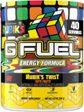 G Fuel Spinmaster Rubik'S Cube Energy Drink Powder, Pre Workout Caffeine Mix For Gaming, Sugar Free Focus Amino, Vitamin + Antioxidants, 9.9Oz (Tutti Frutti, 40 Servings)