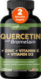 Gade Nutrition Quercetin With Vitamin C And Zinc - Quercetin 500Mg - Quercetin With Bromelain - Zinc Quercetin - Quercetin Supplements + Vitamin D3 (Non-Gmo, Gluten-Free, Vegan) - 4 Month Supply