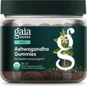 Gaia Herbs Organic Ashwagandha Gummies, Stress Support, Cinnamon, Ginger, Gluten Free, Vegan, 120 Count