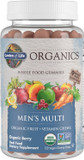 Garden Of Life Organics Men'S Gummy Vitamins - Berry - Certified Organic, Non-Gmo, Vegan, Kosher Complete Multi - Methyl B12, C & D3 - Gluten, Soy & Dairy Free, 120 Real Fruit Chew Gummies