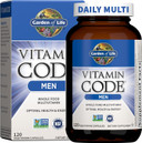 Garden Of Life Vitamin Code Whole Food Multivitamin For Men - 240 Capsules, Vitamins For Men, Fruit Veggie Blend And Probiotics For Energy, Heart, Prostate Health, Vegetarian Men'S Multivitamins