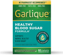 Garlique Garlic Extract Supplement, Healthy Blood Sugar Formula, 6000 Mcg Allicin, Odorless & Vegan, 60 Caplets