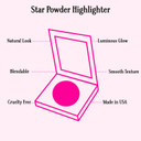 Gerard Cosmetics Star Powder Highlighter Dorothy, Deep Bronze Mineral Highlighter Makeup For Glowing Skin, Professional Facial Luminizer, Cruelty Free, Made In The Usa