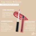 Glo Skin Beauty Lip Gloss | Color And Shine With Lip Nourishing Ingredients, Without Stickiness, (Naked)