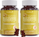 Glucosamine Chondroitin Msm + Collagen - Extra Strength Joint Support Supplement With Enzyme Blend For Absorption  Flexibility, Mobility & Immune Support -Best For Women & Men  120 Gummies