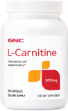Gnc L Carnitine 500Mg Supplement, Supports Muscle Recovery, 120 Servings