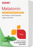 Gnc Melatonin Quick-Dissolving Lozenges 5 Mg - Peppermint | Supports Restful Sleep | 60 Lozenges