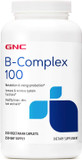 Gnc Vitamin B Complex 100 Supplement, Supports Energy, Metabolism And Immune Function, 250 Servings
