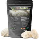 Go Nutra - LionS Mane Powder, Potent 10:1 LionS Mane Mushroom Powder With 30% Polysaccharides, Pure LionS Mane Extract For Tea, Juice, Water, And More, Non-Gmo, Vegan, 4 Oz
