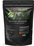 Go Nutra Siberian Ginseng Powder 4:1 Extract 4X Times Stronger Eleuthero Root Extract Non-Gmo 4Oz