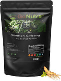 Go Nutra Siberian Ginseng Powder 4:1 Extract 4X Times Stronger Non-Gmo 1Lb (16 Oz) Eleuthero Root