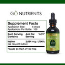 Go Nutrients Iodine Edge  Organic Nascent Iodine Liquid Supplement For Thyroid Support, Energy, Immune & Cognitive Health  High Absorption Drops - Natural Tincture For Women & Men  1 Oz