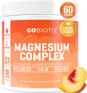 Gobiotix Magnesium Glycinate Powder  Cortisol Supplements For Women And Men  High Absorption Magnesium Complex Calm Supplement With Citrate, Malate  Sugar Free  420 Mg, 60 Servings - Lemon Lime