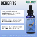 Good State | Ionic Boron | Natural | Liquid Concentrate | Nano Sized Mineral Technology | Professional Grade | 10 Drops Equals 1 Mg | 1.6 Fl Oz Bottle