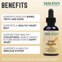 Good State Liquid Ionic Calcium Ultra Concentrate - 10 Drops Equals 50 Mg - 100 Servings Per Bottle 1.6Fl. Oz