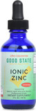 Good State Natural Ionic Zinc | Liquid Concentrate | Nano Sized Mineral Technology | Professional Grade Dietary Supplement | 1.6 Fl Oz Glass Bottle (50 Ml)
