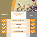 Goodsense Aspirin 81 Mg Pain Reliever (Nsaid) Chewable Tablets, Low Dose Aspirin, Orange Flavor