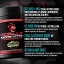 Gorilla Mind - Gorilla Mode Nitric Upgraded Stimulant Free Pre-Workout  Best Tasting And Most Effective Stimulant Free Pre-Workout/Massive Pumps · Vasodilation · Power / 768 Grams (Volcano Burst)