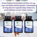 Green Pasture Fermented Cod Liver Oil -Non-Gelatin 120 Capsules
