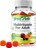 Greenfield Nutritions Halal Multivitamins For Adults | 90 Halal Vitamins For Women & Men | All Essential Gelatin Free Halal Gummy Vitamin, Mineral, Folic Acid, Biotin, Gluten Free, Non-Gmo, Vegetarian