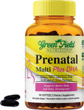 Greenfield Nutritions Halal Prenatal Vitamins With Dha And Folic Acid - Essential Prenatal Pregnancy Multivitamin With Iron - Contains 17 Vitamins For Mom To Be - Easy To Swallow 90 Liquid Softgels