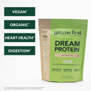 Greens First Dream Protein Plant-Based Vegan Powder - Usda Organic Pumpkin, Hemp & Pea Protein - Gluten-Free, Non-Gmo, No Added Sugar (Creamy French Vanilla, 24.8 Oz)