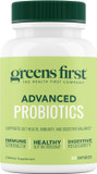 Greens First Probiotics - 20 Billion Cfu Of Beneficial Bacteria - Fos Soluble Fiber - Supports Gut, Digestive Health, And Skin Appearance - 30 Servings/Capsules