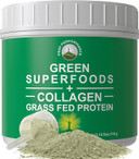 Greens Superfood + Grass Fed Collagen Peptides Powder - Ultimate Blend Of Best Tasting Green Superfood With Pure Pasture Raised Hydrolyzed Protein Powder For Skin Hair + Joint Health