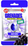 Grenades Gum - 30Ct Bag - Strong Mint Gum (Grape Bomb) - Ultimate Fresh Breath & Serious Sinus Busting Power