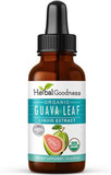 Guava Leaf Extract - Organic Guava Leaves - Hojas De Guayaba For Health & Wellness, Immune Support, Hair, Skin And Nails Supplement | Non-Gmo |1Oz Bottle - Herbal Goodness