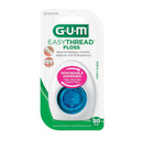 Gum Easythread Threader Floss - Expanding Dental Floss For Braces, Bridges, And Implants - Built In Rigid Floss Threaders (50 Uses)