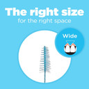 Gum Proxabrush Go-Betweens Refills - Wide - Compatible With Gum Permanent Handle - Reusable Interdental Brushes - Soft Bristled Dental Picks, 16Ct (6Pk)