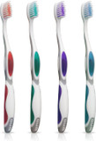 Gum Summit+ Soft Toothbrush, Ultra Fine Tapered Bristles For More Effective Plaque Removal, Extra Soft Toothbrushes For Adults, 12 Count
