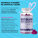 Gut Glow Fiber Gummies  Prebiotic Fiber Supplement With Inulin & Apple Pectin  Sugar-Free, Vegan, & Non-Gmo  Magnesium Glycinate For Digestion Health  Berry Flavor  60 Gummies