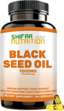 Halal Black Seed Oil | 1000Mg 45 Servings | Nigella Sativa, Kalonji | Supports Hair, Skin, Joints, Immune, Heart, Digestion