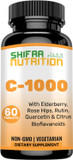 Halal Vitamin C-1000Mg Tablets, 60 Days Supply. Immune Support Supplement With Vitamin C, Elderberry, Quercetin, Rose Hips & Rutin. Vegetarian, Non-Gmo, Sugar Free & Keto Friendly