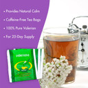 Hanan Valerian Root Tea For Bedtime 25 Bags - Te De Valeriana, Herbal Calming Night Tea - 100% Pure, Caffeine-Free, Non-Gmo, Herb From Peru
